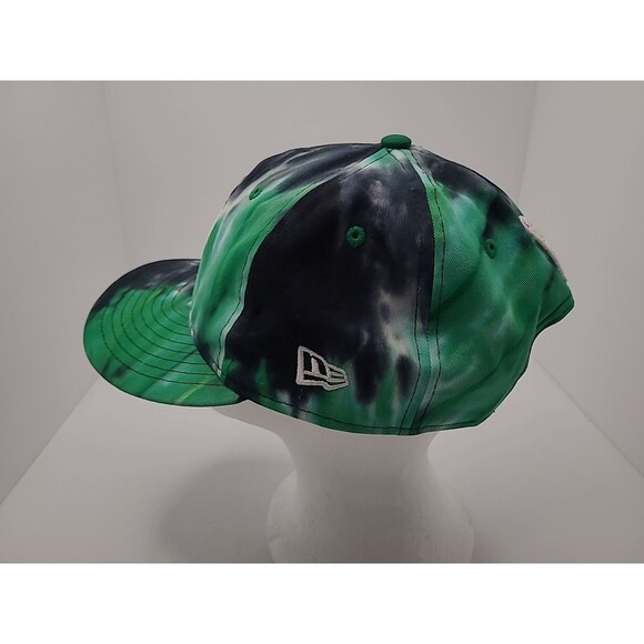 New Era BOSTON CELTICS Retro Crown Marbled Tie Dye 9FIFTY NBA Snapback Cap Hat - Picture 6 of 8